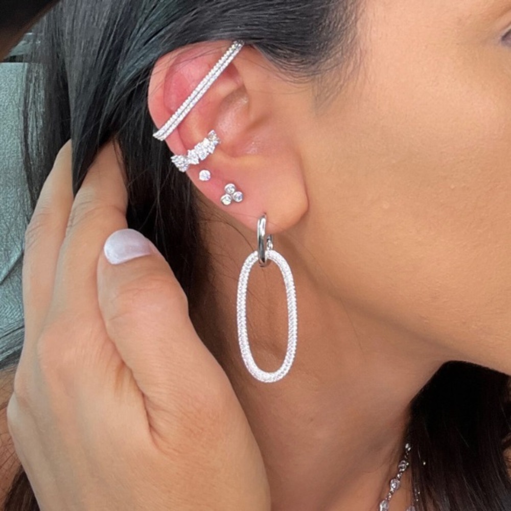 Sterling Silver Ear Cuff, brand new in box. 1 Single Piece